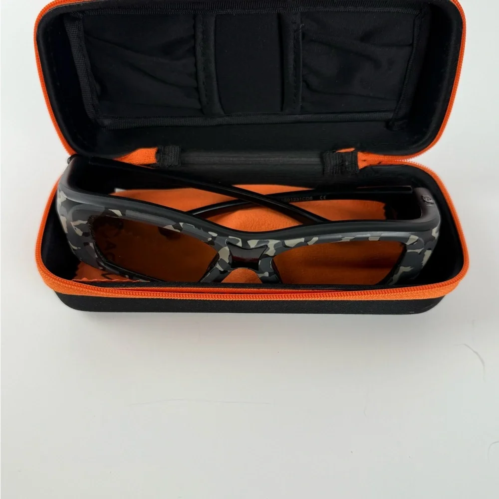 3D Active Premium 3D Glasses with Case & Cleaning Cloth – Camo Frame